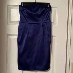 Royal Blue strapless Express dress size 2